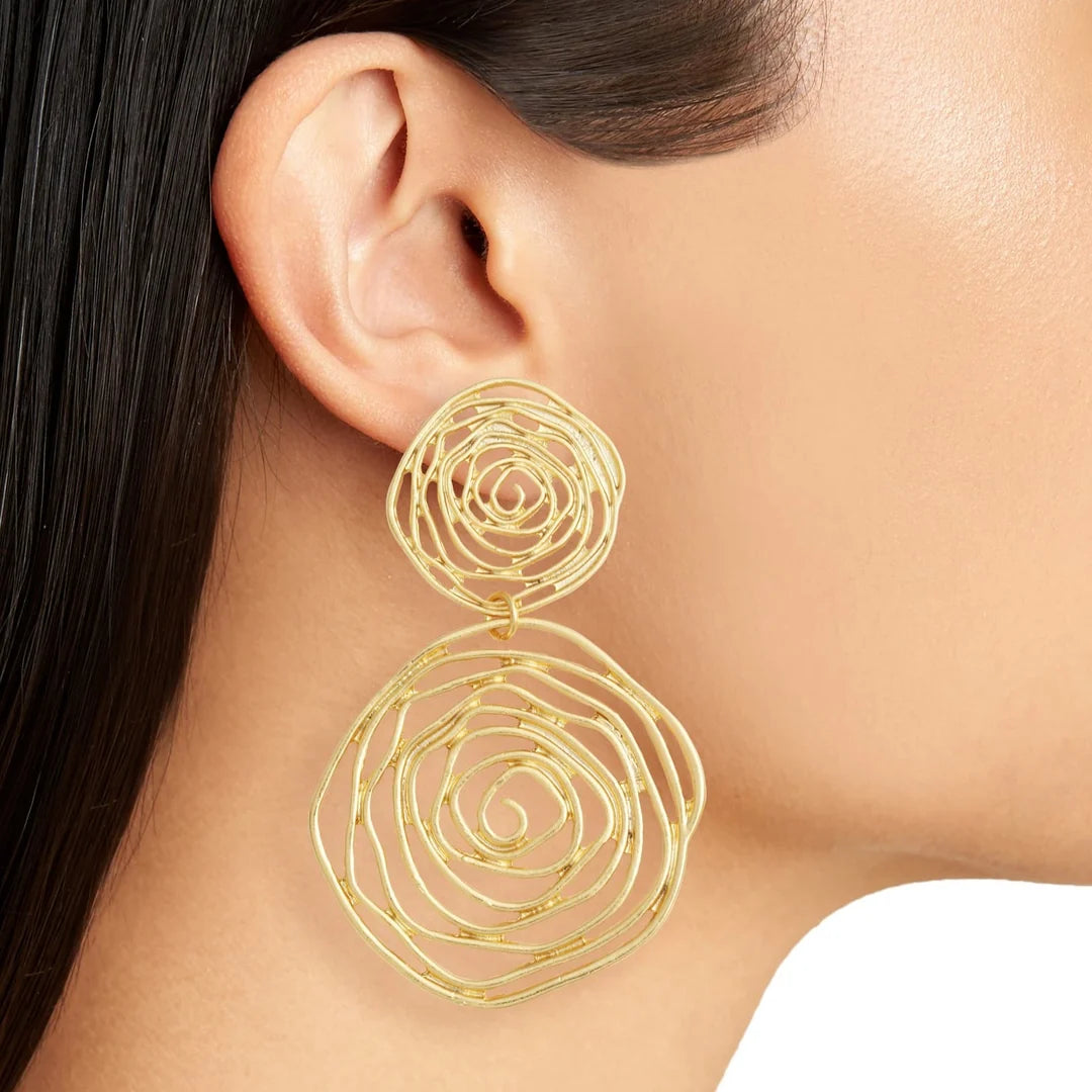 Rose Cut Out Earrings