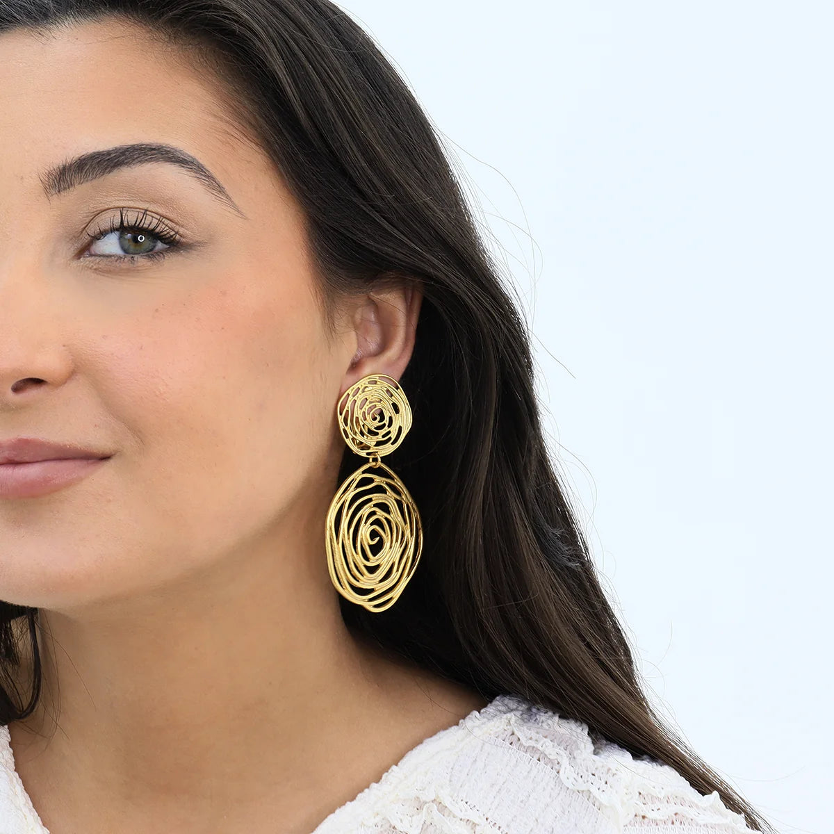 Rose Cut Out Earrings