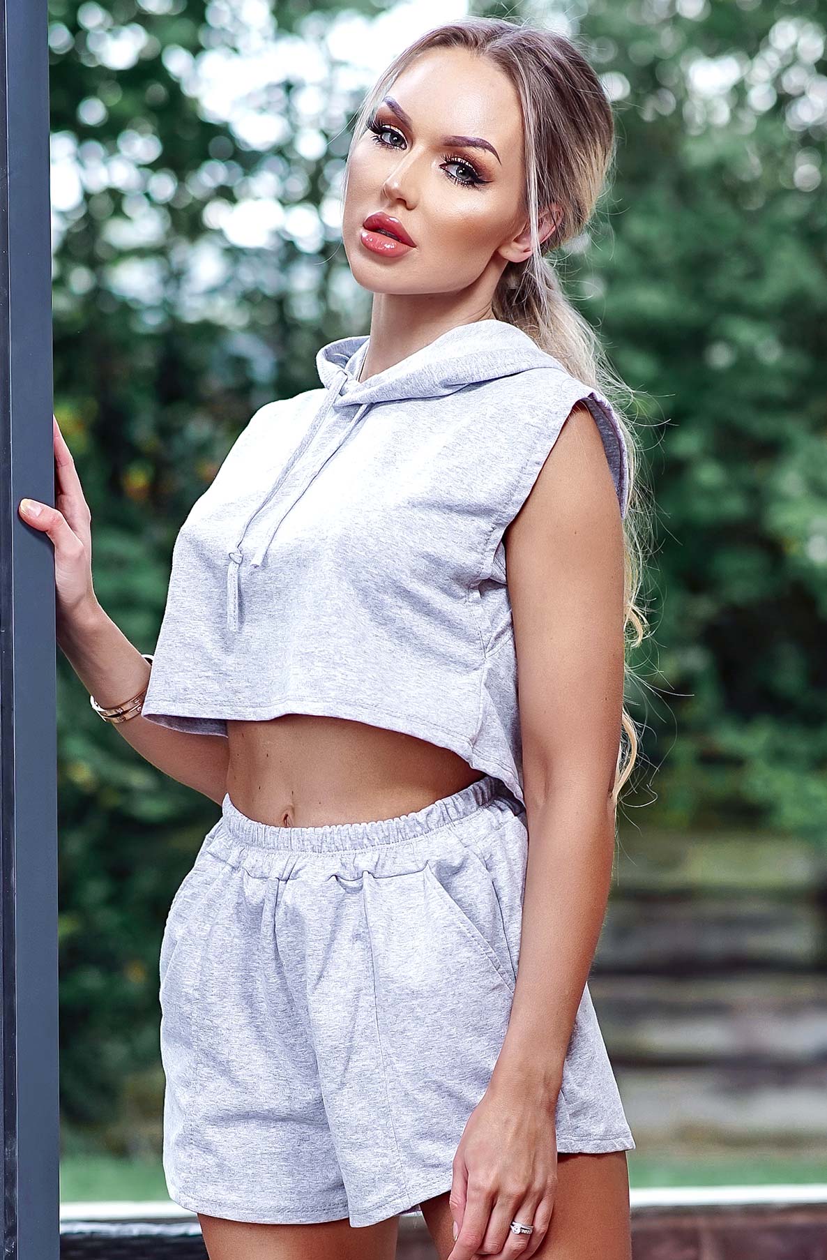 SELENA HOODED LOUNGEWEAR TWO PIECE SET